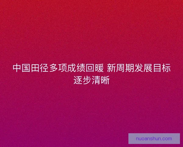 中国田径多项成绩回暖 新周期发展目标逐步清晰